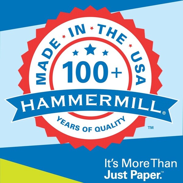 Hammermill Printer Paper, 20lb Great White 30, 3 Hole Punch, 92 Bright, 8.5x11, 10 Ream, 5000 Sheets